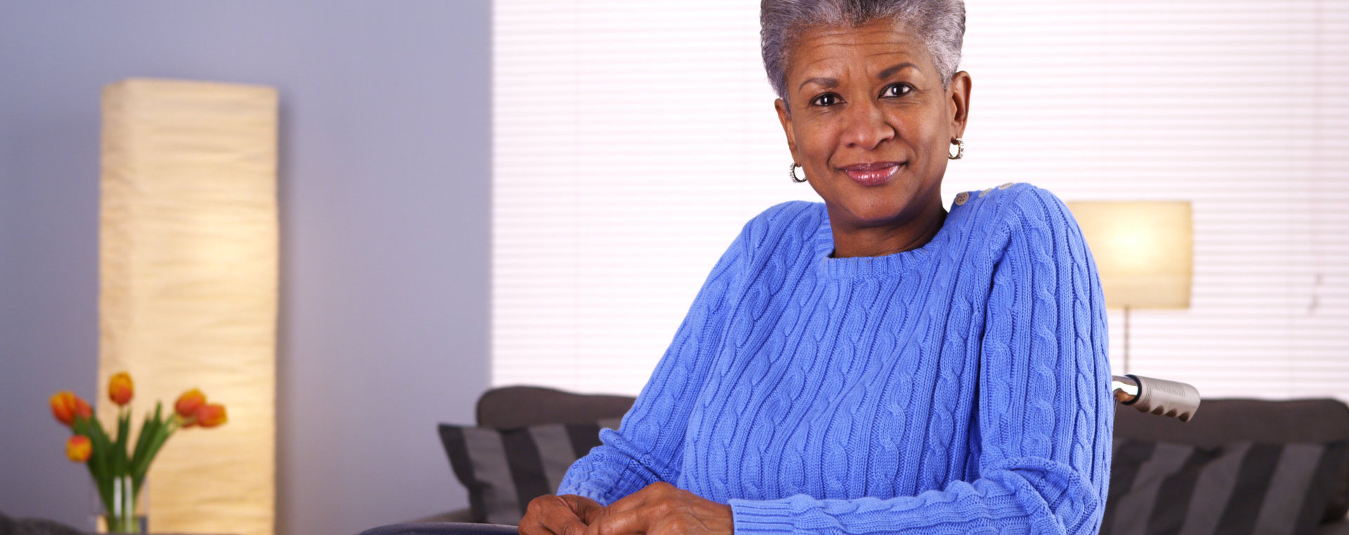 senior woman smiling