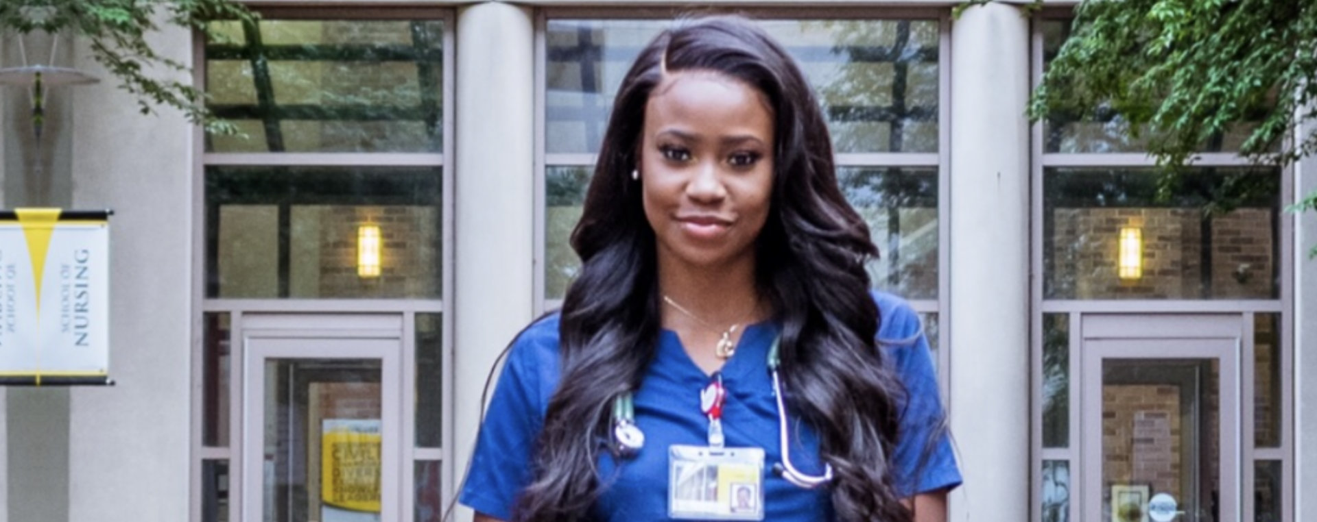 medical worker smiling