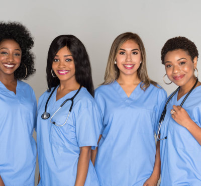 nurses smiling