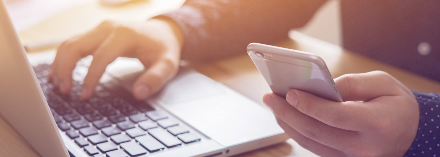 businessman working with modern devices, student boy using digital tablet computer and mobile smart phone,business concept,selective focus,vintage color